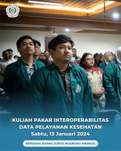 Program studi D4 Manajemen Informasi Kesehatan dan HIMAPROMIK melaksanakan kegiatan Kuliah Pakar “Interoperabilitas Data Pelayanan Kesehatan” bersama Bapak Suryo Nugroho Markus