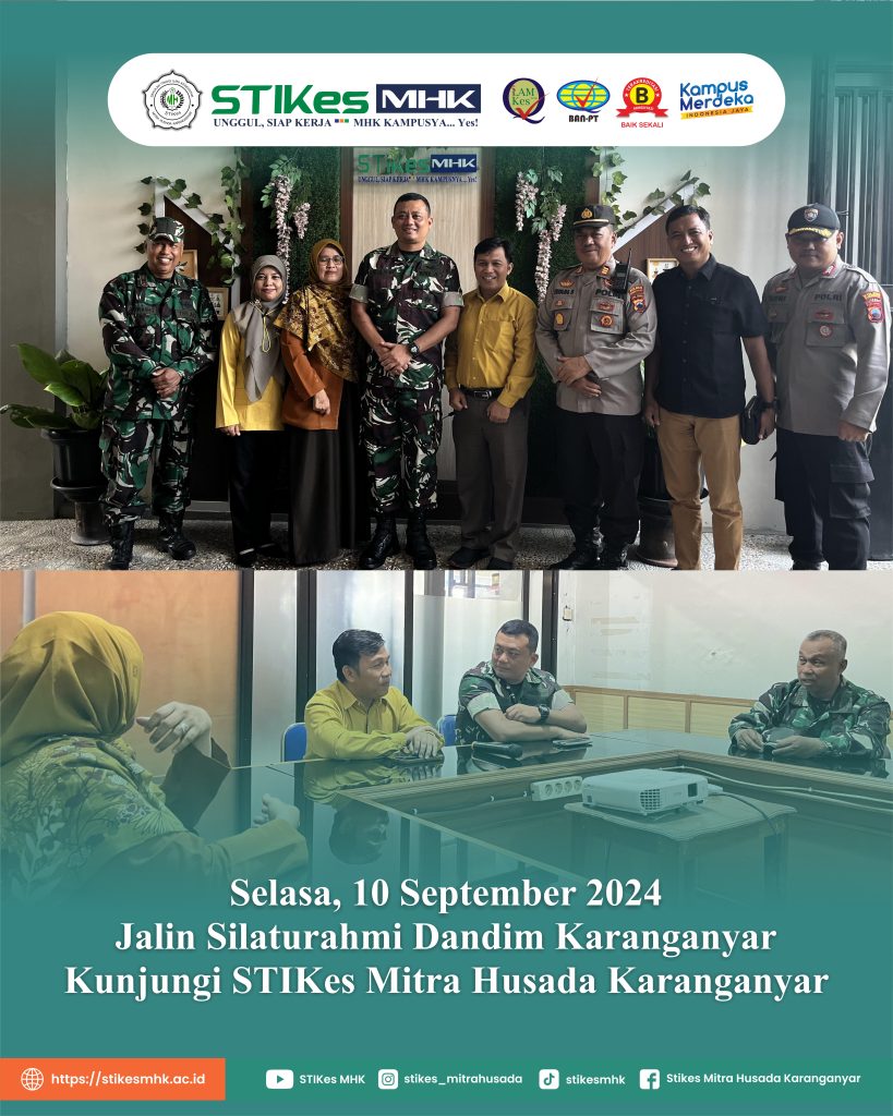 Jalin Silaturahmi Dandim Karanganyar Kunjungi STIKes Mitra Husada Karanganyar